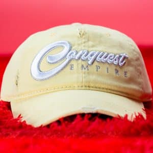 "Conquest Empire" Dad Hat - Light Yellow